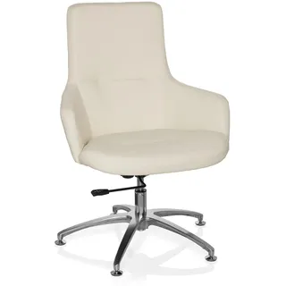 HJH Office Lounge-Sessel Shake 300 Kunstleder 300 x 300 x 300 cm Weiß höhenverstellbar