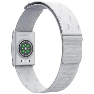 COROS Herzfrequenzmonitor und Pulsmesser, Komfort, einfach zu tragen, automatische Verschleißerkennung, fortschrittlicher Sensor, Bluetooth, 38 Stunden Batterielaufzeit (Grau, Regelmäßig)