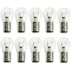 ShuoHui 10 x BAY15D P21/5W KFZ-Lampe 12V / 24V 21 Watt 5 Watt Bremslicht Rücklicht Glühlampe Kugellampe Glühbirne LKW RÜCKLICHT STOPPLICHT BLINKER (12, Volt)