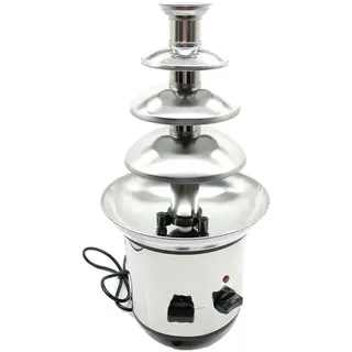 Schokoladenbrunnen, 4 Ebenen, einstellbare Temperatur, Hellgrau - Hellgrau