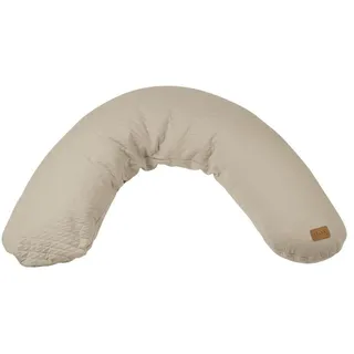 BÉABA Red Castle -Schwangerschafts- und Stillkissen - Mutterschaftskissen - Multifunktional - Ideal zum Schlafen und Stillen - Optimale Unterstützung und Komfort-Baumwolle-Big Flopsy - 170 cm - Leinen