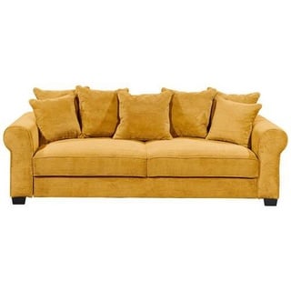 hom'in Hom`in Schlafsofa, Gelb - 247x95x125 cm,