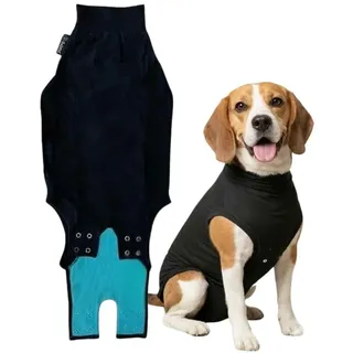 Suitical Recovery Suit Hund, S, Schwarz