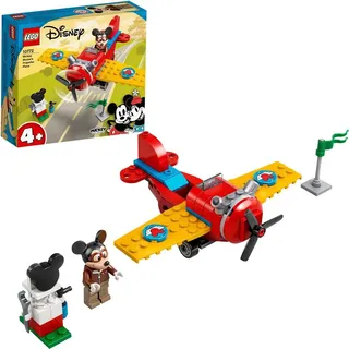 LEGO 10772 Mickey and Friends Mickys Propellerflugzeug, Micky Maus Flugzeug Spielzeug zum Bauen für Kleinkinder ab 4 Jahre