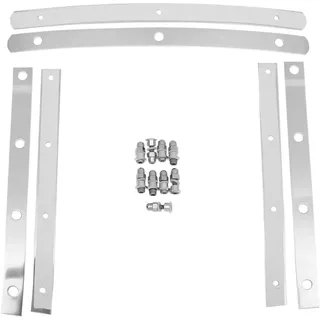 Memphis Shades Mem0914 Windschutzscheibenleisten - Stainless Steel - One Size