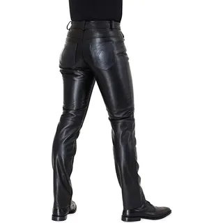 Bockle® Bopo Lederhose Herren Lederhose, W33/L34 - Schwarz