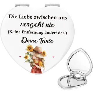 Geschenk Nichte Kosmetikspiegel Geschenkideen für Nichte Geburtstagsgeschenk Ostergeschenk Valentinstagsgeschenk, Geschenk Fernbeziehung Klappbar Reisespiegel Geschenk Taschenspiegel für Mädchen