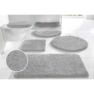 Badematte OTTO HOME "Sanremo, Standard & Premium, 30mm oder 35mm, sehr weich" Gr. 14, grau, rund ( Ø 100cm), Polyester, Badematten, Badematte, Badteppich, unifarben, rechteckig, rund & als 3-tlg. Set erhältlich