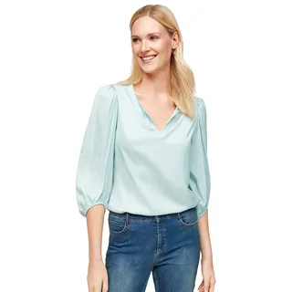 Comma Damen 601.10.104.10.100.2063566 Bluse, 6001 grün, 38