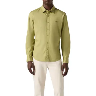 Levi's Levi's® Jeanshemd »BATTERY HM SHIRT SLIM« mit Logobadge, grün