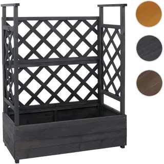 Hochbeet HWC-P67, Pflanz-/Blumenkasten Pflanzkübel Rankgitter Rankhilfe Spalier Holz FSC® 114x85x44c