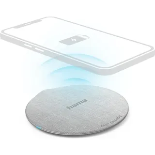 Hama QI-FC10 Metal 10 W, Wireless Charger, Weiss