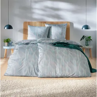 Estella Atelier Mako-Interlock-Jersey Bettwäsche Leon, 135x200 cm+80x80 cm, graphit