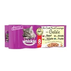 8x390g Sea & Countryside în gelatină La Carte Whiskas Hrană umedă pisici
