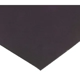 RS PRO Gummimatte Naturgummi, Schwarz, 1 m x 3 mm x 600mm 1.5 g/cm3, 70 °C