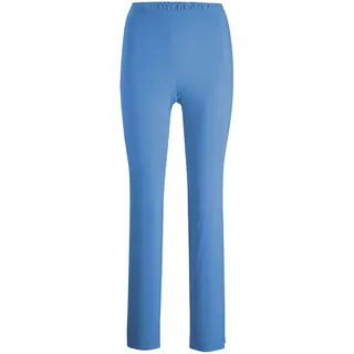 Schlupfhose GOLDNER "Kurzgröße Schlupfhose CARLA in Super-Stretch", Damen, Gr. 23, K-Gr, blau (atlantikblau), Obermaterial: 72% Viskose CV. 25% Polyamid PA. 3% Elasthan EL., normal, Hosen Schlupfhose, Superelastisch