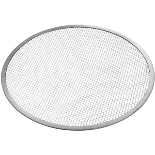 HENDI Pizza Screen, Pizzagitter, Pizzablech, Pizzaschieber, Ideal für gleichmäßiges Pizza-Backen, ø500mm, Aluminium