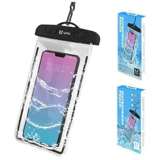 Zarivy wasserdichte Schutzhülle für Smartphone, schwarz, wasserdicht, ideal für Aktivitäten im Freien und den Einsatz in feuchten Bedingungen.