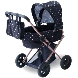 Olivia's Little World Puppenwagen 2-in-1 Klassiker Schwarz