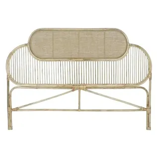 Bett-Kopfteil für 150-160-180 cm aus Rattan mit Beinen 180 x 4 x 128 cm