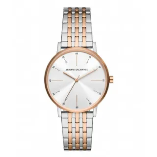 Armani Exchange Watch for Women, Quartz Three Hand Movement and 36mm Case Size with Stainless Steel Strap