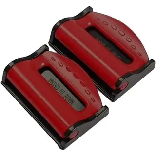 2 Pack Auto Sicherheitsgurt Versteller, Universal Kunststoff Schloss Gurt Klemme Auto Fahrzeug Clip für Kinder und Erwachsene (Rot)