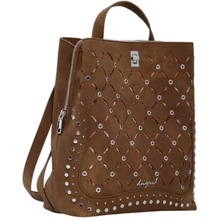 DESIGUAL Yankee Metal Patch Sumy Mini Backpack Braun