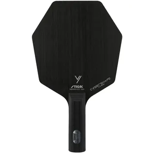 Stiga Cybershape Carbon Professionelles Tischtennisholz – Neuer Revolutionärer Profi Tischtennisschläger, Einzigartige Hexagonal-Form, Größere Schlagfläche - Classic Gerade
