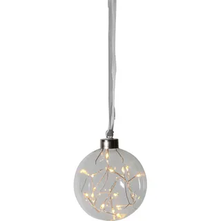 EGLO LED-Weihnachtskugel für Innen, beleuchtete Glaskugel zum Aufhängen