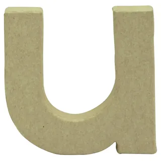 Décopatch AC833C - Kleiner Buchstabe aus Pappmaché, u 1,5x8,5x8,5cm, perfekte Deko für das Zuhause, 1 Stück
