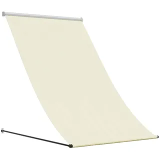 vidaXL Markise Einziehbar Creme 150x150 cm Stoff und Stahl - Creme