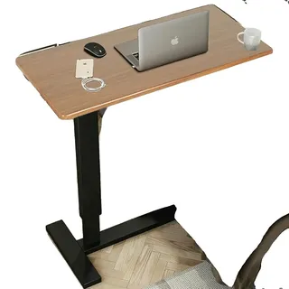 Überbett Nachttisch, höhenverstellbar, robust - Schwarz, Braun