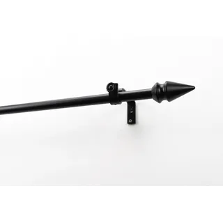 GARESA Vorhangstange SPYRNA mit offenem Träger 1-läufig Ø 16 mm 420 cm Schwarz