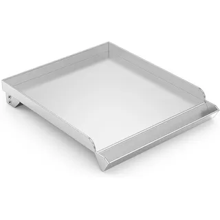 onlyfire Grillplatte 33 cm x 31 cm Edelstahl silber