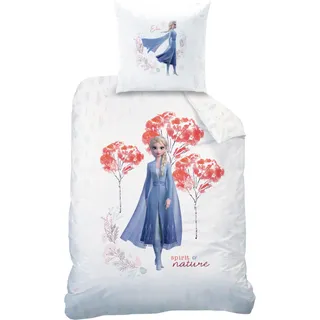 Frozen 2 Die Eiskönigin Nature Bettwäsche Linon / Renforcé - Weiß