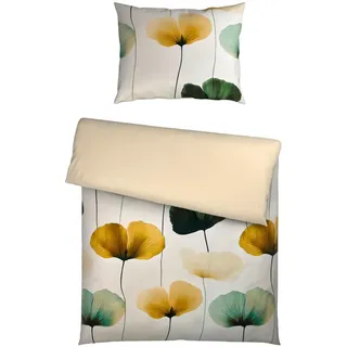 Essenza Bettwäsche , Hellgrün , Textil , Blume , 140x200 cm , Heimtextilien, Bettwäsche & Leintücher, Bettwäsche, Satin-Bettwäsche