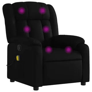 Massagesessel Schwarz Kunstleder - Schwarz