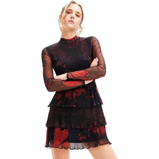 Desigual Damen Vest_Forest- Lacroix Dress, Rot, S EU