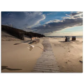 Artland Glasbild »Strandimpressionen« Strand 1 Stk. tlg. in verschiedenen Größen, braun