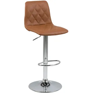 AC Design Furniture Enya Barhocker, B: 40 x H: 110 x T: 48,5 cm, hellbraun, Kunststoff, 1 Stück