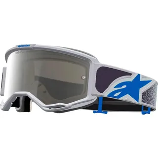 Alpinestars Vision 5 Drag Offroad-brille - Blue / Gray - Mirror Silver