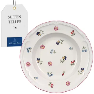 Villeroy & Boch Fleur Suppenteller Weiß, 25 x 25 x 9.20 cm