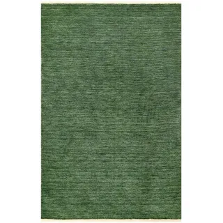 Cazaris Orientteppich , Grün , Textil , Uni , rechteckig , 250x300 cm , Care & Fair, AZO-frei, Handmade in India , für Fußbodenheizung geeignet, in verschiedenen Größen erhältlich, leicht zusammenrollbar , Teppiche und Böden, Teppiche, Orientteppiche