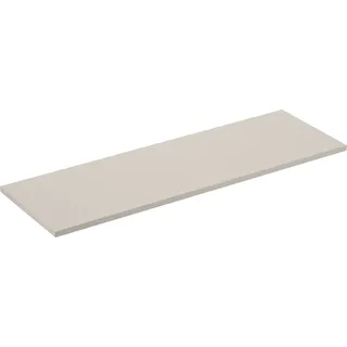 Badezimmer-Waschtischplatte 140 cm MDF Kaschmir matt für Aufsatzwaschbecken - Beige
