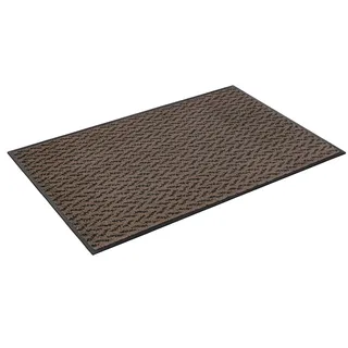 wash+dry by Kleen-Tex Fußmatte »Duo Mocha« rechteckig 9 mm Höhe Schmutzfangmatte, rutschhemmend, In- und Outdoor geeignet, waschbar, braun