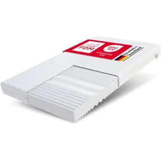 FDM Matratze 140x200 cm Härtegrad H3 H4 Höhe 12 cm Kaltschaummatratze Doppelseitige Rollmatratze HR-Schaum 7 Komfortzonen mit Hypoallergenem Waschbarem Premium-Bezug Oeko-Tex Comfort Duo