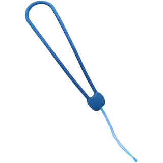 Handgelenkband aus Silikon für Handy, Schlaufe aus Silikon, farbig, Handschlaufe, langlebig und elastisch, für Handy, Schlüsselanhänger, Geldbörse, Mini-Kameras, Badge, MP3-Player, Blau