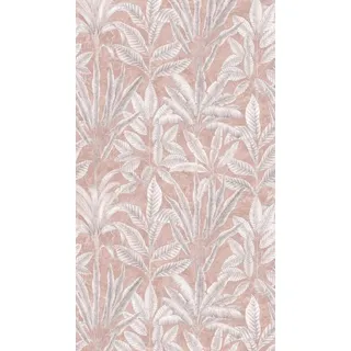 livingwalls Palmenblatt-Fototapete – Grau – Wandbild XXL 2,80 x 1,59 m | Florales Palmenblatt-Motiv als natürlicher Blickfang – matte Motivtapete, einfach zu verkleben & spurlos abziehbar