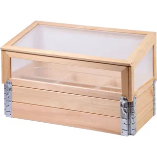 Dobar Frühbeet mit Untersatz M 76 x 40 x 20 cm Beige