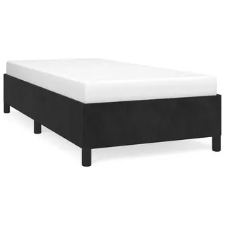 vidaXL Bettgestell ohne Matratze Schwarz Kingsize Single Samt - Schwarz